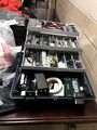 The tackle box has a wide vareity of connectors, adapters, and other smaller parts that occasionally come in handy.